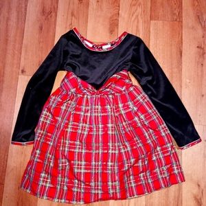 🎀Rose Cottage velvet and taffeta dress, size 7